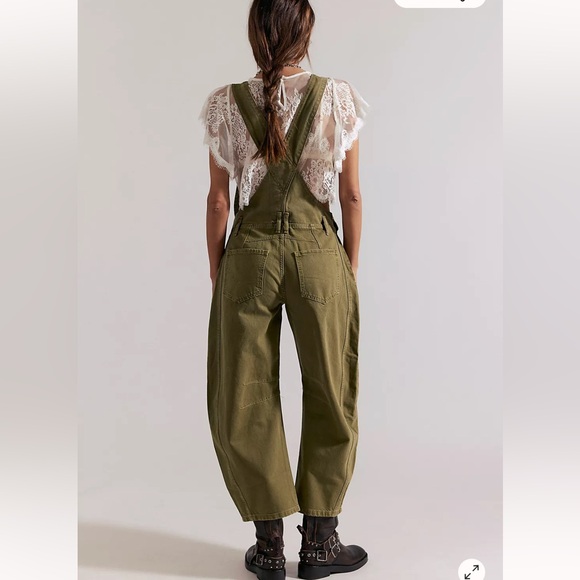Free People We The Free Good Luck Barrel Overalls - Picture 3 of 6